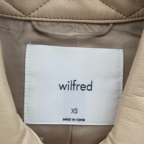 Aritzia Wilfred Pleather Jean Jacket-worn once! - Picture 2 of 4
